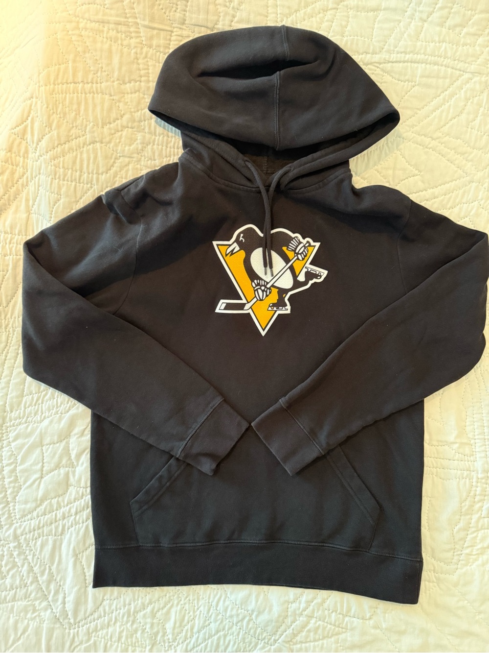 Pittsburgh Penguins Black Hoodie with Yellow & White Team Logo